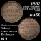 1863 Union Volunteer Civil War Token Grades Choice AU/BU Slider