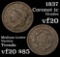 1837 Coronet Head Large Cent 1c Grades vf, very fine