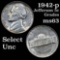 1942-p Jefferson Nickel 5c Grades Select Unc