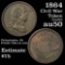 1864 Civil War Token Grades AU, Almost Unc