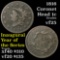 1816 Coronet Head Large Cent 1c Grades vf+