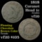 1818 Coronet Head Large Cent 1c Grades vf, very fine