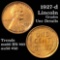 1927-d Lincoln Cent 1c Grades Unc Details