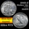 1945-d Walking Liberty Half Dollar 50c Grades Choice Unc