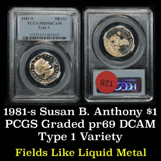 PCGS 1981-s Susan B. Anthony Proof $1 Graded pr69 DCAM By PCGS