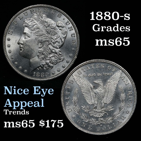 1880-s Morgan Dollar $1 Grades GEM Unc
