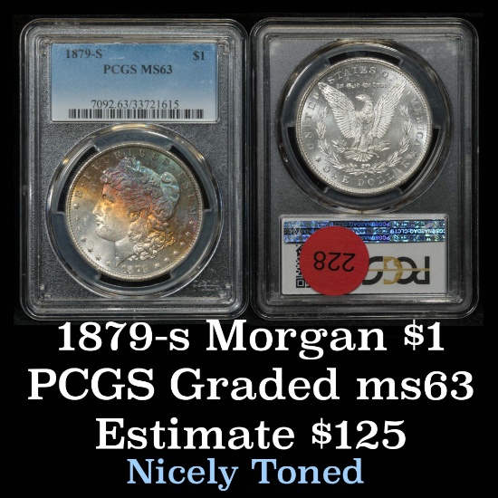 PCGS 1879-s Morgan Dollar $1 Graded ms63 By PCGS