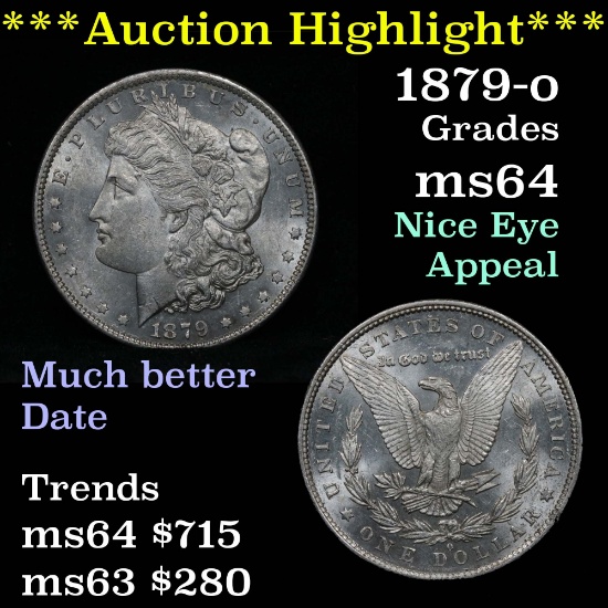 ***Auction Highlight*** 1879-o Morgan Dollar $1 Grades Choice Unc (fc)