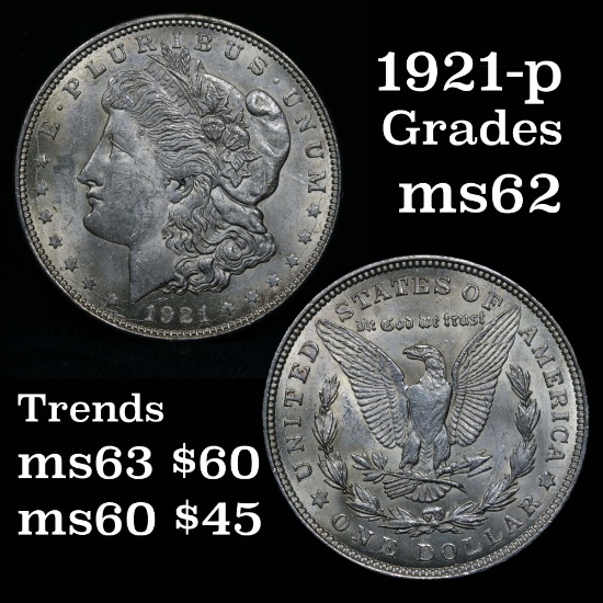 1921-p Morgan Dollar $1 Grades Select Unc
