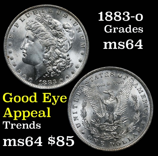 1883-o Morgan Dollar $1 Grades Choice Unc