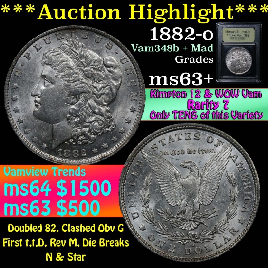 ***Auction Highlight*** 1882-o Morgan Dollar $1 Graded Select+ Unc by USCG (fc)