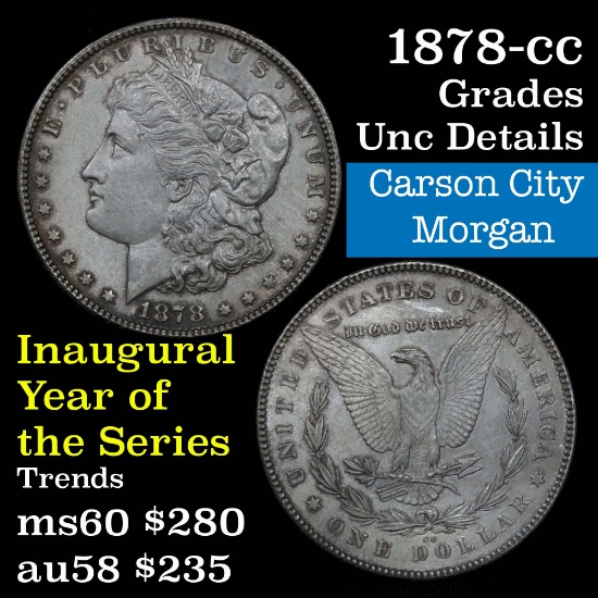 1878-cc Morgan Dollar $1 Grades Unc Details