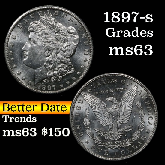 1897-s Morgan Dollar $1 Grades Select Unc