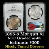 NGC 1885-o Morgan Dollar $1 Graded ms65 By NGC (fc)