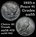 1925-s Peace Dollar $1 Grades Choice AU