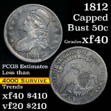 1812 Capped Bust Half Dollar 50c Grades xf (fc)