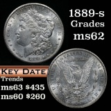 Key date 1889-s Morgan Dollar $1 Grades Select Unc (fc)