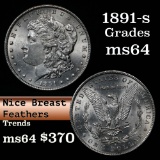 1891-s Morgan Dollar $1 Grades Choice Unc (fc)