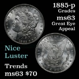 1885-p Morgan Dollar $1 Grades Select Unc