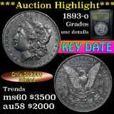 ***Auction Highlight*** 1893-o Morgan Dollar $1 Graded Unc Details by USCG.