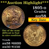 ***Auction Highlight*** Key date 1895-o Morgan Dollar $1 Grades Choice AU/BU Slider (fc)