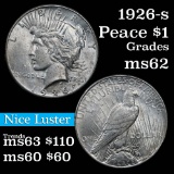 1926-s Peace Dollar $1 Grades Select Unc