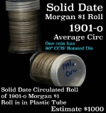 ***Auction Highlight*** Solid date Morgan $1 roll 1901-o avg circ (fc)
