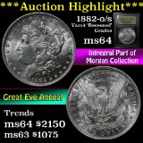 ***Auction Highlight*** 1882-o/s Vam 4 'Recessed' Morgan Dollar $1 Graded Choice Unc by USCG (fc)