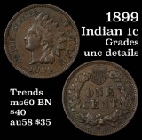 1899 Indian Cent 1c Grades Unc Details