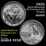 1925 Stone Mountain Old Commem Half Dollar 50c Grades Choice Unc