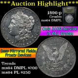 ***Auction Highlight*** 1896-p Morgan Dollar $1 Graded Choice Unc DMPL by USCG (fc)