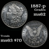 1887-p Morgan Dollar $1 Grades Select Unc