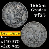 Key date 1885-s Morgan Dollar $1 Grades vf+