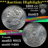 ***Auction Highlight*** Top 100 variety 1891-cc Morgan $1 Vam 3 Graded Select Unc USCG (fc)