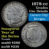 1878-cc Morgan Dollar $1 Grades Unc Details