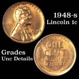 1948-s Lincoln Cent 1c Grades Unc Details