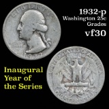 1932-p Washington Quarter 25c Grades vf++