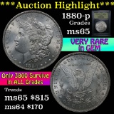 ***Auction Highlight*** 1880-p Morgan Dollar $1 Graded GEM Unc by USCG (fc)