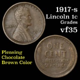 1917-s Lincoln Cent 1c Grades vf++