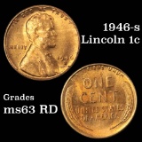 1946-s Lincoln Cent 1c Grades Select Unc RD