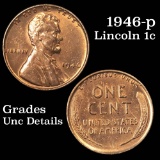 1946-p Lincoln Cent 1c Grades Unc Details