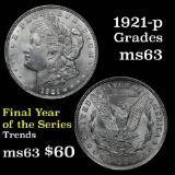 1921-p Morgan Dollar $1 Grades Select Unc