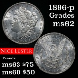 1896-p Morgan Dollar $1 Grades Select Unc