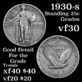 1930-s Standing Liberty Quarter 25c Grades vf++