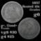 1857-p Seated Liberty Quarter 25c Grades g+