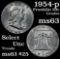 1954-p Franklin Half Dollar 50c Grades Select Unc