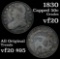 1830 Capped Bust Half Dollar 50c Grades vf, very fine