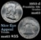 1953-d Franklin Half Dollar 50c Grades Select Unc