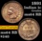 1891 Indian Cent 1c Grades Choice Unc RB (fc)