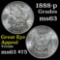 1888-p Morgan Dollar $1 Grades Select Unc